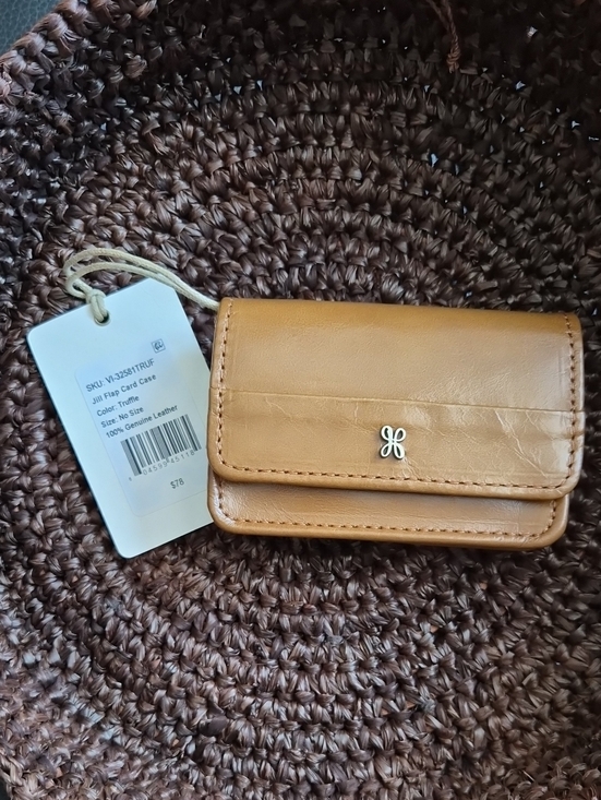 HOBO Accessories - HOBO Tan Leather Slim Card & Key Holder